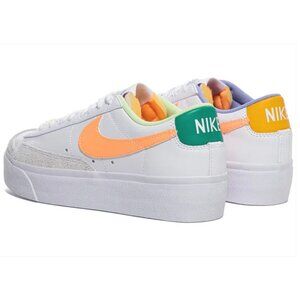 Nike Blazer Low Platform Mismatched White/Peach Cream LIKE NEW - SIZE 8